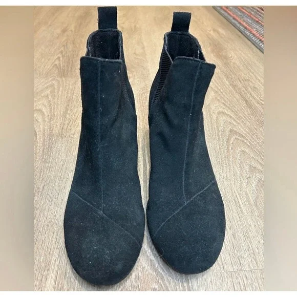 Toms - Black Kelsey Wedge Boot - Picture 5 of 8